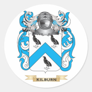 Kilburn Coat of Arms (Family Crest) Classic Round Sticker