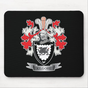 Kilgore Family Crest Coat of Arms Mouse Mat