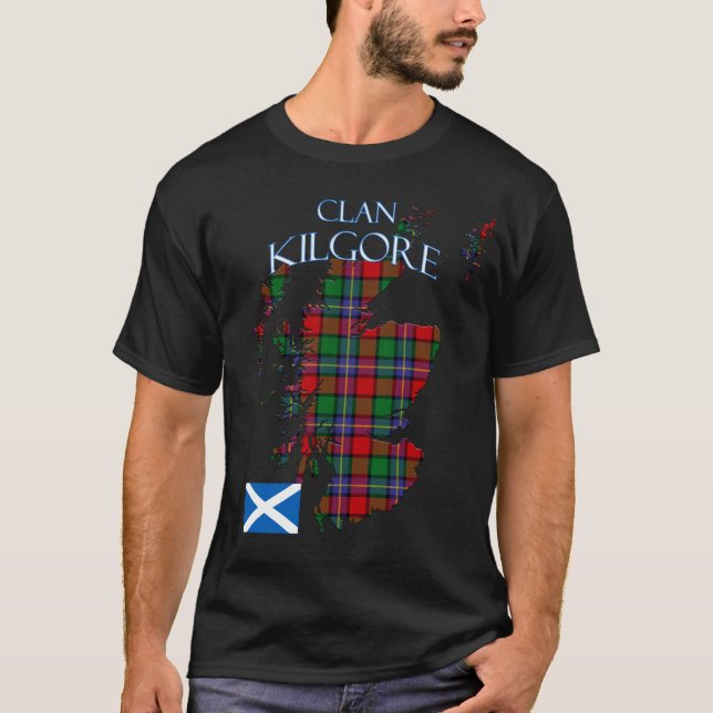 Kilgore Scottish Clan Tartan Scotland T-Shirt (Front)