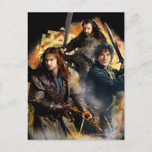 Kili, BILBO BAGGINS™, & THORIN OAKENSHIELD™ Art Postcard
