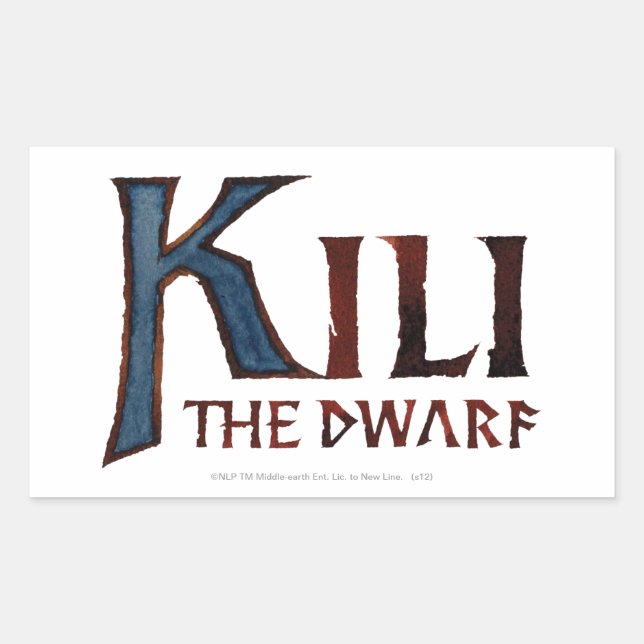 KILI THE DWARF™ Name Rectangular Sticker (Front)