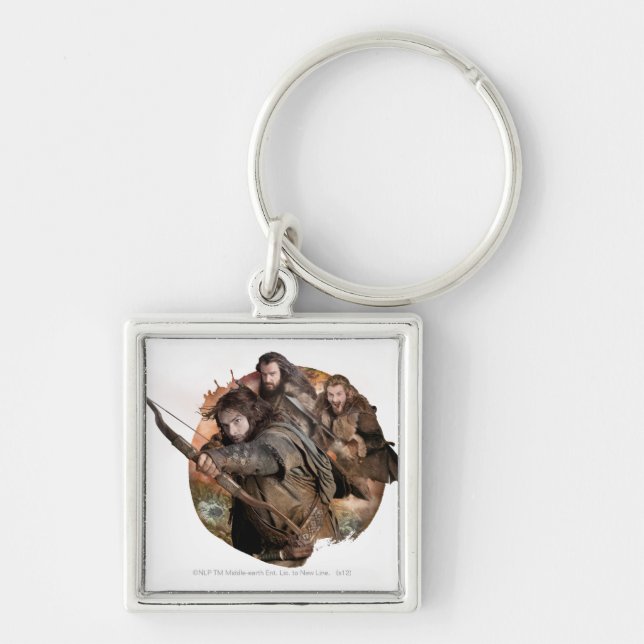 Kili, THORIN OAKENSHIELD™, and Fili Key Ring (Front)