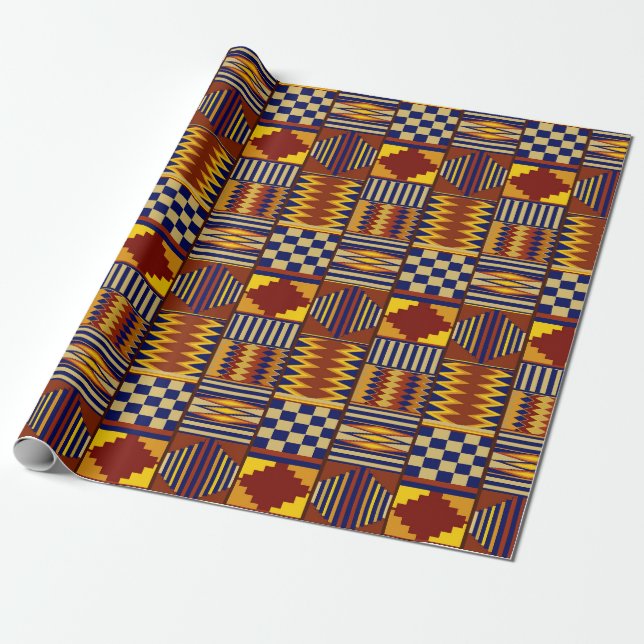 Kilim Prayer Rug design Wrapping Paper (Unrolled)