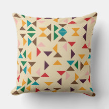 Kilim triangle pattern beige