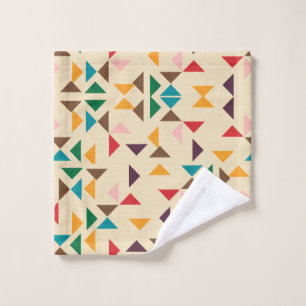 Kilim triangle pattern beige wash cloth