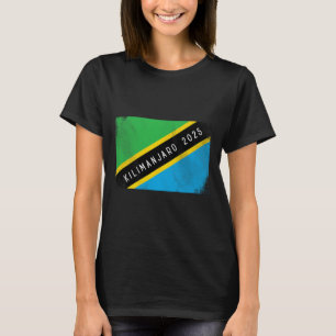Kilimanjaro 2025 Tanzania Flag Mount Kilimanjaro C T-Shirt