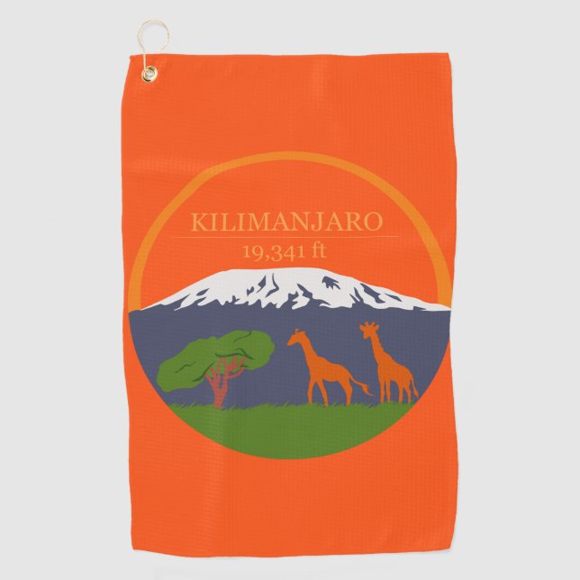 Kilimanjaro Altitude Golf Towel (Front)