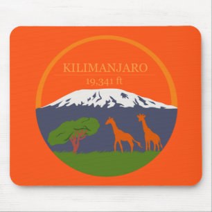 Kilimanjaro Altitude Mouse Mat