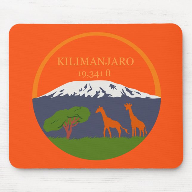 Kilimanjaro Altitude Mouse Mat (Front)