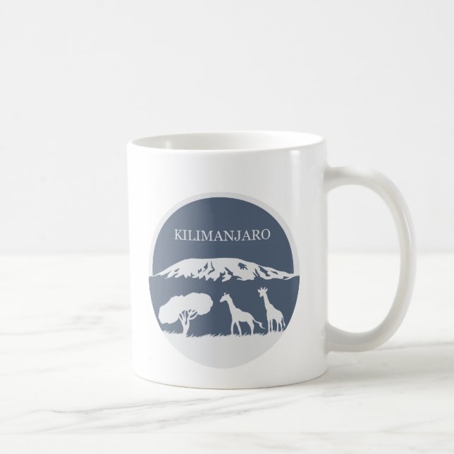 Kilimanjaro (Blue) Coffee Mug (Right)