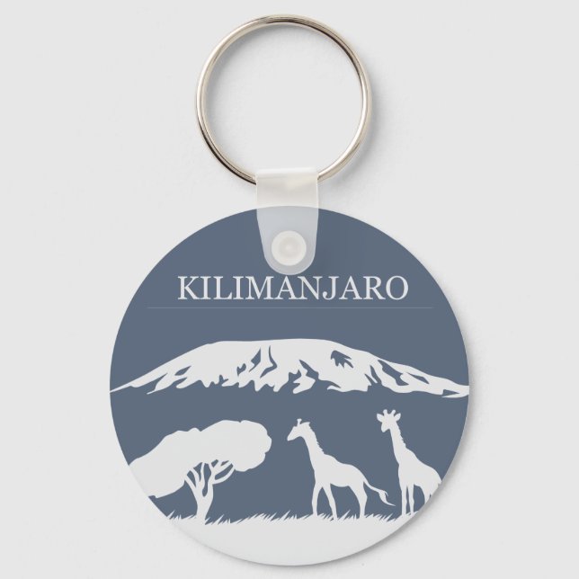 Kilimanjaro (Blue) Key Ring (Front)