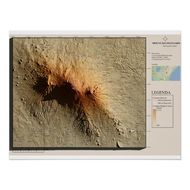 kilimanjaro glossy poster (Front)