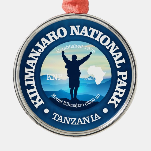 Kilimanjaro NP (V) Metal Tree Decoration (Front)
