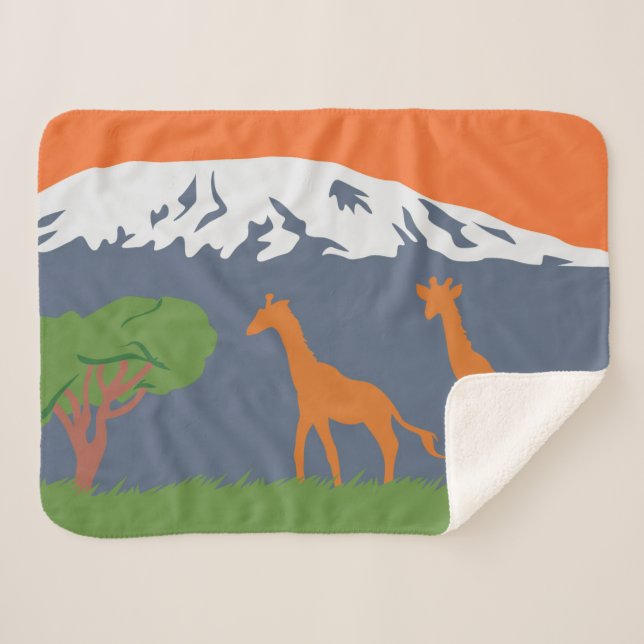 Kilimanjaro Sherpa Blanket (Front (Horizontal))
