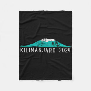 Kilimanjaro Tanzania Mount Kilimanjaro Climbers Fleece Blanket