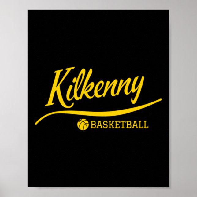 Kilkenny Basketball In Amber  Poster (Front)