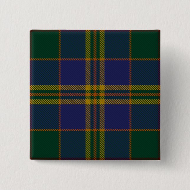 Kilkenny County Irish Tartan 15 Cm Square Badge (Front)