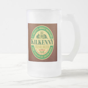 Kilkenny Frosted Glass Beer Mug