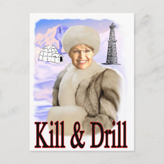 kill and drill postcard