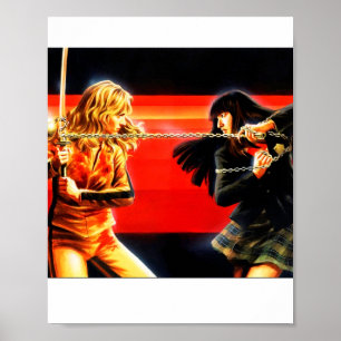 Kill Bill Fhight black mamba Vs Gogo  Poster