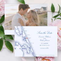 Kill Devil Hills NC Map Navy Outer Banks Wedding