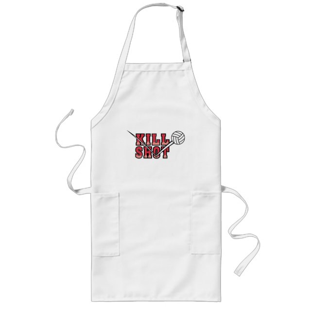 kill Shot Volleyball Long Apron (Front)