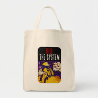 Kill the System Anti-Establishment Pyramid Eye Art