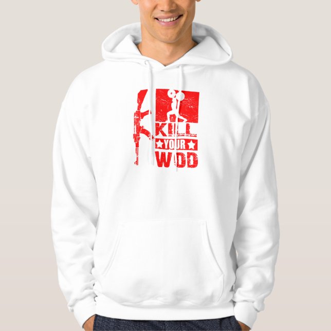 Kill Your WOD - Men's AK47 Hoodie (Front)