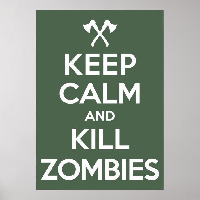 Kill Zombies Poster (Front)
