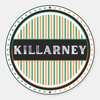 Killarney City Pride Emblem – Irish Identity Classic Round Sticker