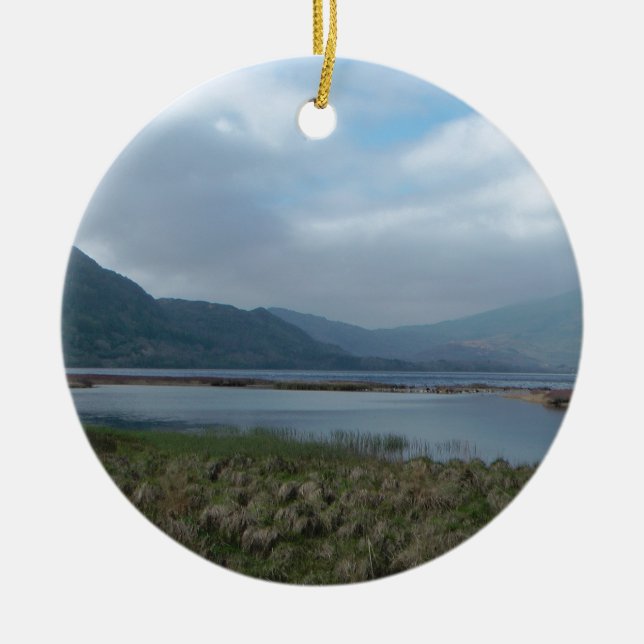 Killarney Ireland Ceramic Tree Decoration (Front)