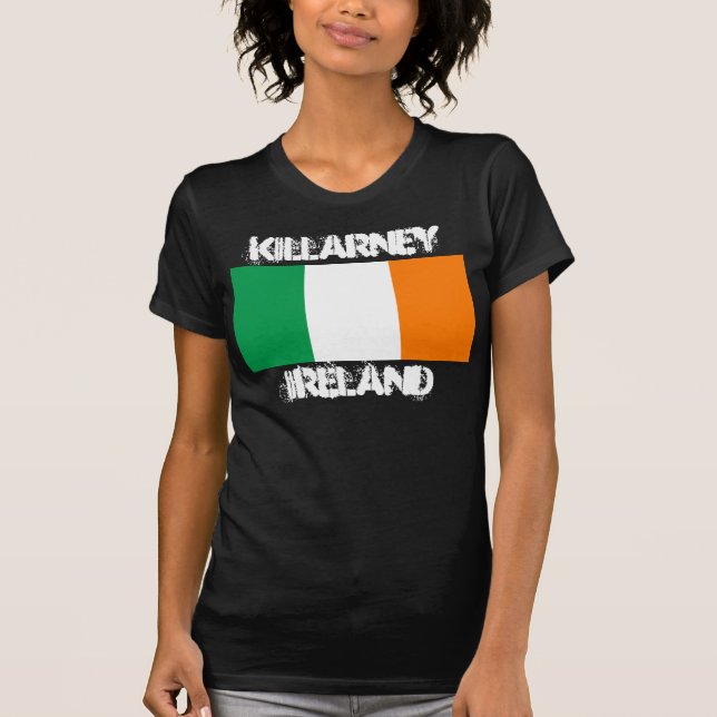 Killarney, Ireland with Irish flag T-Shirt (Front)