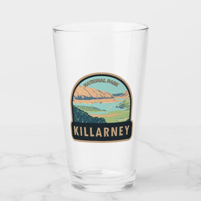 Killarney National Park Ireland Travel Art Vintage Glass (Front)