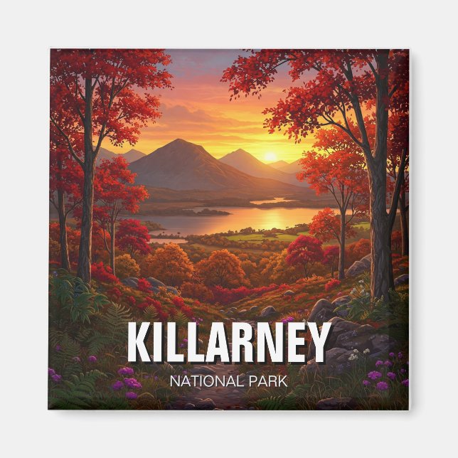 Killarney National Park Ireland Travel Magnet (Front)
