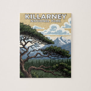 Killarney national park vintage travel jigsaw puzzle