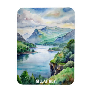 Killarney National Park Watercolor Painting  Magnet