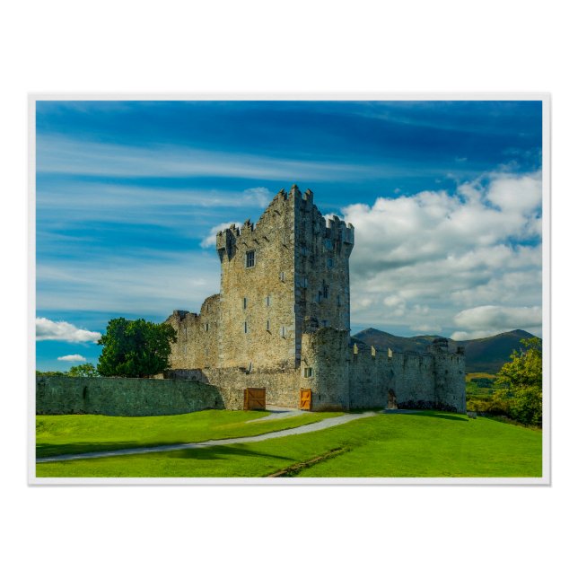 Killarney's Ancient Stronghold: Ross Castle Poster (Front)