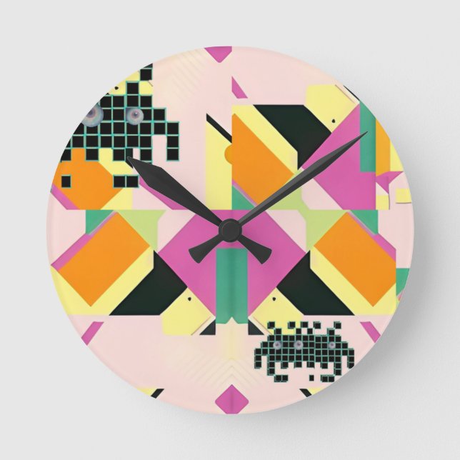 Killed Them with Memphis Designed Kindness Round Clock (Front)