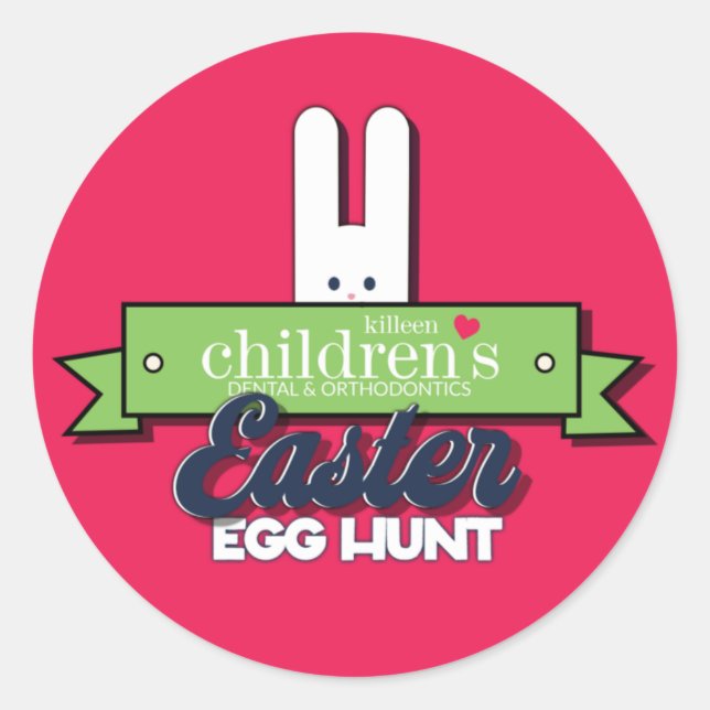 Killeen Easter Egg Hunt Sticker (Front)