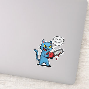 Killer Cat with Chainsaw
