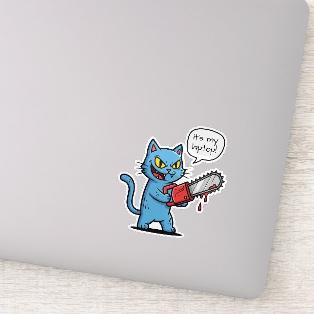 Killer Cat with Chainsaw (Detail)