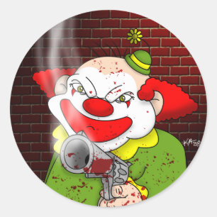 Killer Clown Stickers