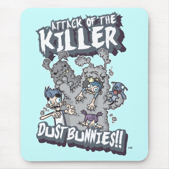 Killer Dust Bunnies Mouse Mat (Front)