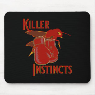 Killer Instincts Killer Bee And Boxing Gloves Mouse Mat