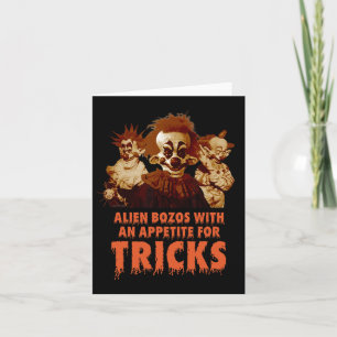 Killer Klowns From Outer Space Halloween Playing T Card