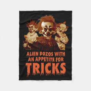 Killer Klowns From Outer Space Halloween Playing T Fleece Blanket