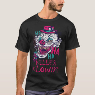 Killer Klowns Halloween Alien Clown Serial Killer  T-Shirt