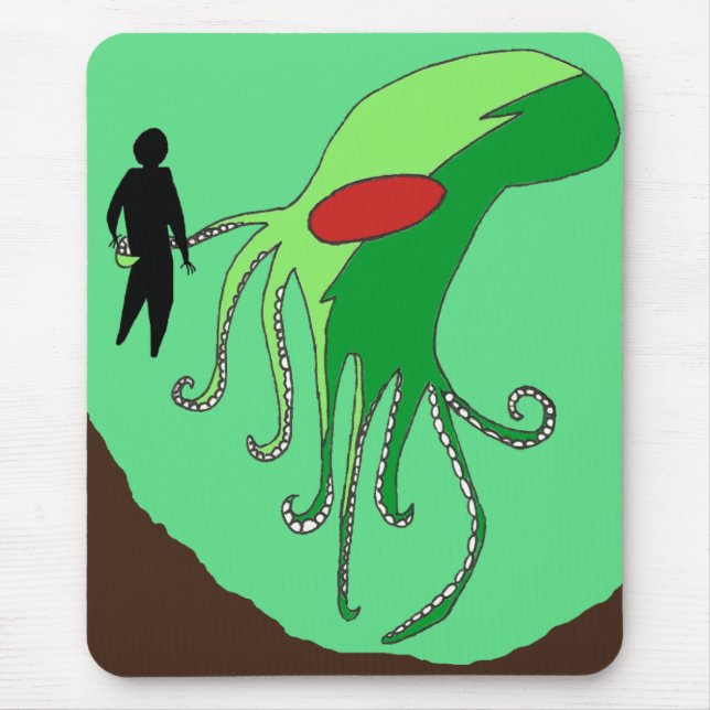 Killer Octopus Mouse Pad (Front)