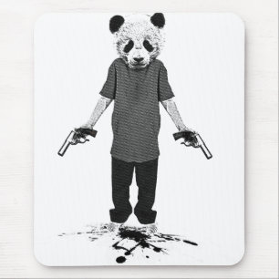 Killer panda mouse mat