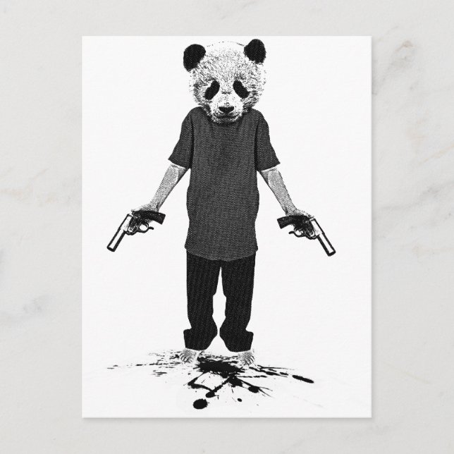 Killer panda postcard (Front)